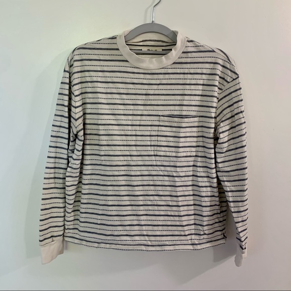 Madewell Striped Long Sleeve Tee - Picture 1 of 4